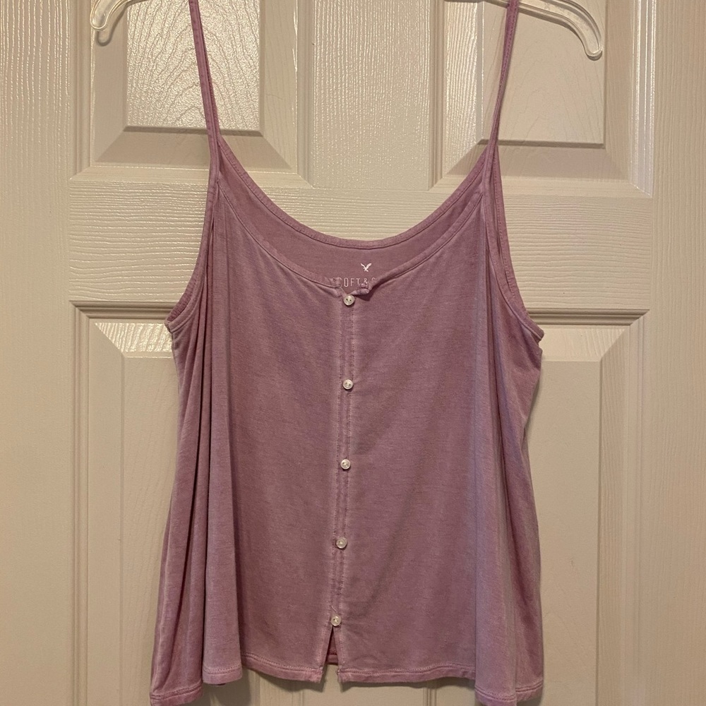 American Eagle Soft & Sexy Cropped Tank Top sz M